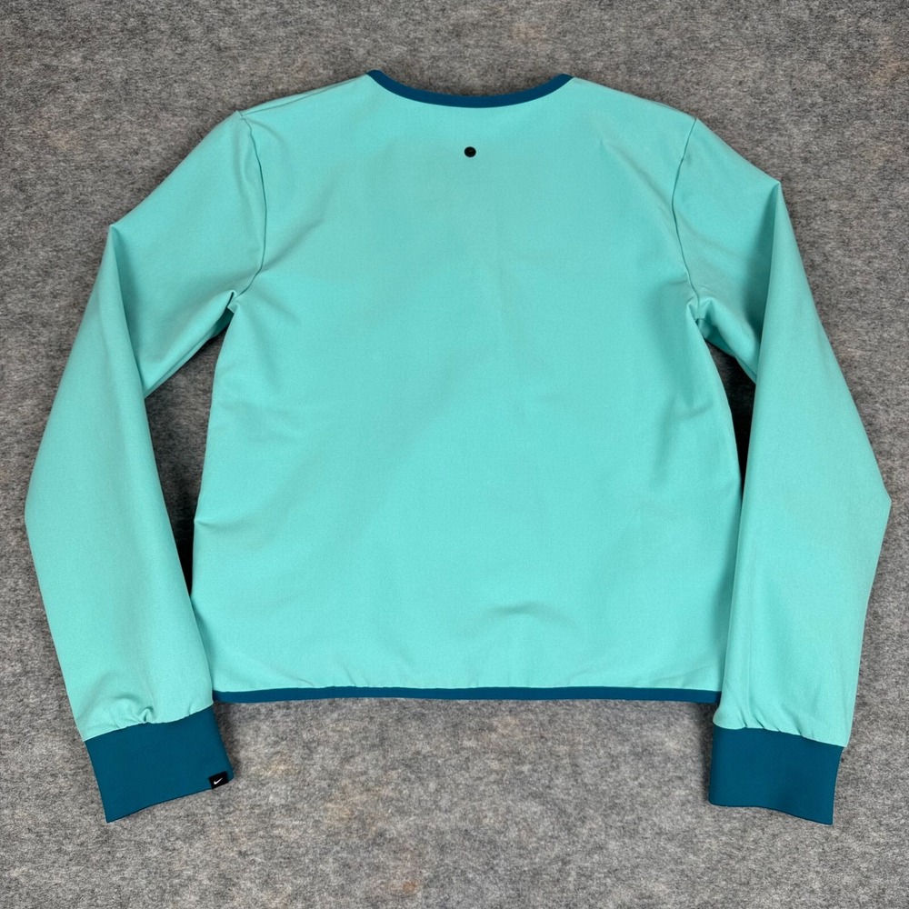 Nike V-Neck Running Jacket Snaps Lightweight Blue DH2083-367 Womens Small S - Picture 9 of 13